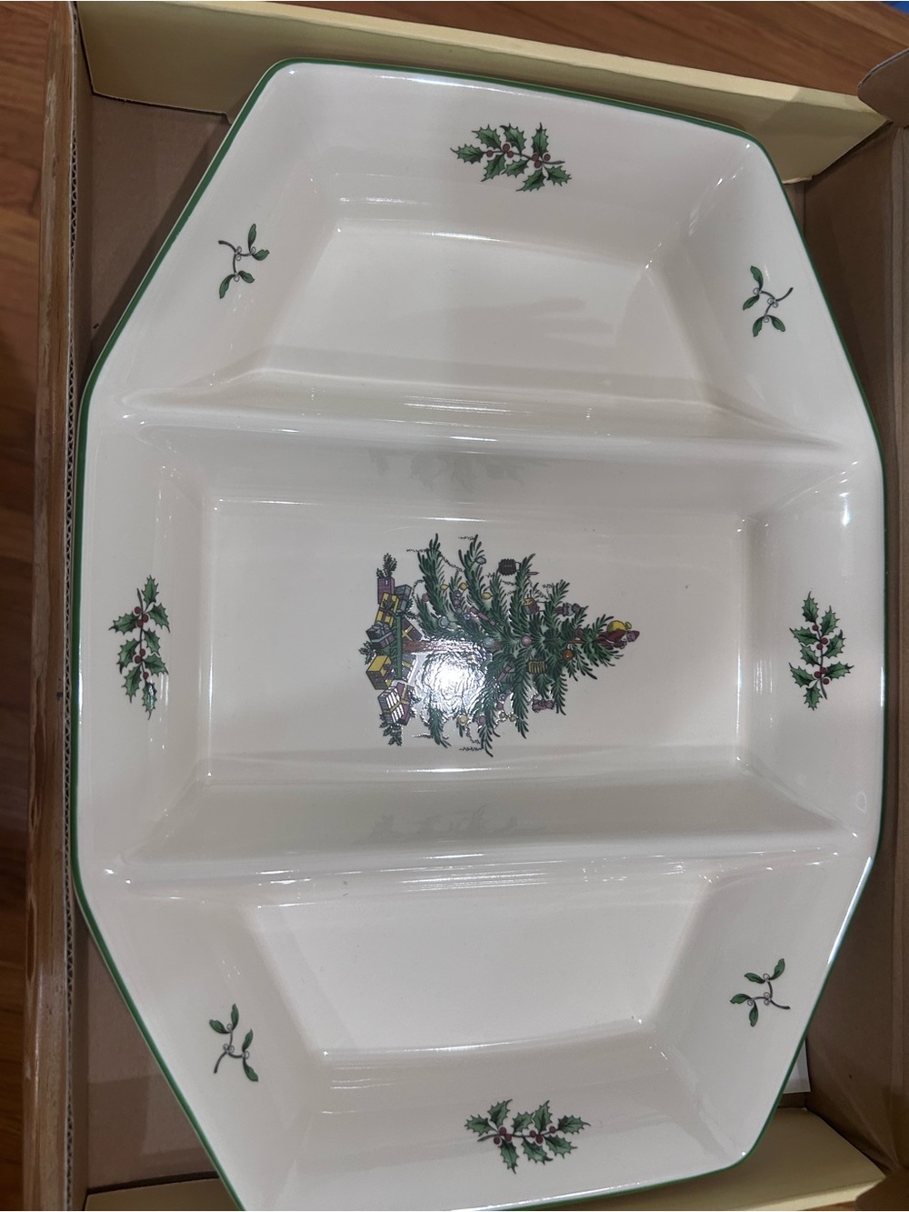 Spode Christmas Tree Box Set - Pink and Cream - Picture 3 of 5